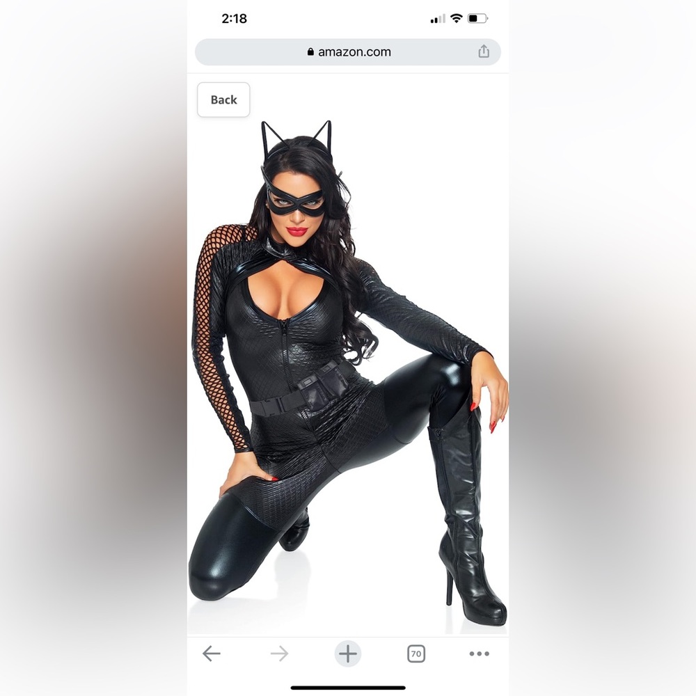 Leg Avenue Wicked Kitty Halloween Cat Woman Costume Size Small